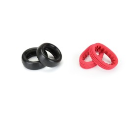 AKA Products 1/10 Buggy Slicks 2.2 4WD Fr, RED INS, SPRSFTLW(2)