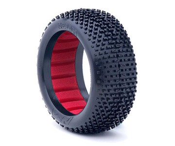 AKA Products 1/8 Buggy I-Beam Soft LW Tire w/ Red Insert (2)