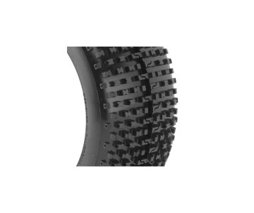 AKA Products 1/8 Buggy I-Beam Medium LW Tire w/ Red Insert (2)