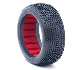 AKA Products 1/8 Buggy Impact Medium LW Tire w/ Red Insert (2)
