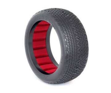 AKA Products 1/8 Buggy Typo Clay Tire w/ Red Insert (2)