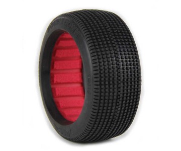 AKA Products 1/8 Buggy Double Down Soft Tire w/ Red Insert (2)