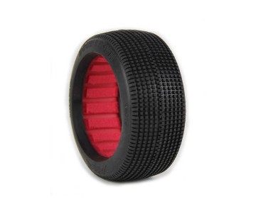 AKA Products 1/8 Buggy Double Down Soft Tire w/ Red Insert (2)