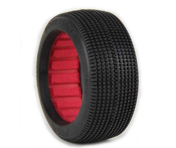 AKA Products 1/8 Buggy Double Down Soft LW Tire w/Red Insert(2)