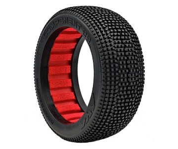 AKA Products 1/8 BUGGY COMPONENT 2AB W/ RED INSERTS SSLW (2)