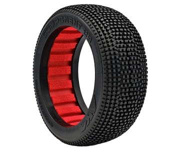 AKA Products 1/8 BUGGY COMPONENT 2AB W/ RED INSERTS MEDLW (2)