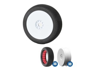 AKA 1/8 Buggy SuperNova SSLW Off-Road Tire Racer Bundle - White