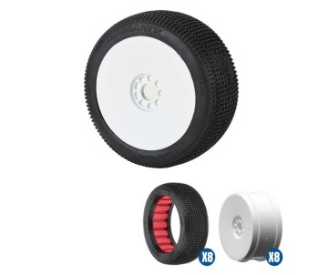 AKA 1/8 Buggy Diamante SLW Off-Road Tire Racer Bundle - White