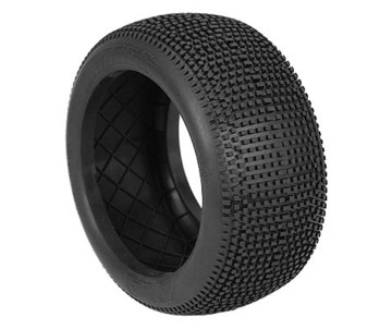 AKA Products 1/8 Truggy Evo Impact Med LW Tire w/ Red Insert(2)