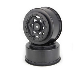 AKA Products 1/10 Cyclone SC Wheel, Black (2): SCTE4X4/SCT410