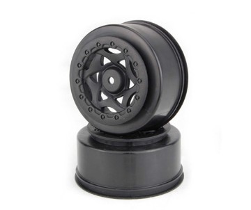 AKA Products 1/10 Cyclone SC Wheel, Black (2): SCTE4X4/SCT410