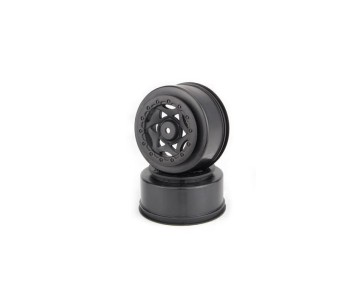 AKA Products 1/10 Cyclone SC Wheel, Black (2): SCTE4X4/SCT410