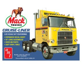 AMT 1/25 Mack Cruise-Liner Semi Tractor Model Kit (Level 3)
