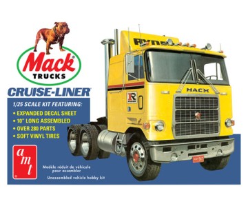 AMT 1/25 Mack Cruise-Liner Semi Tractor Model Kit (Level 3)
