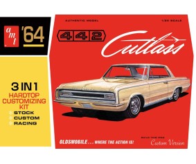 AMT 1964 Olds Cutlass 442 Hardtop 1/25 Model Kit (Level 2)