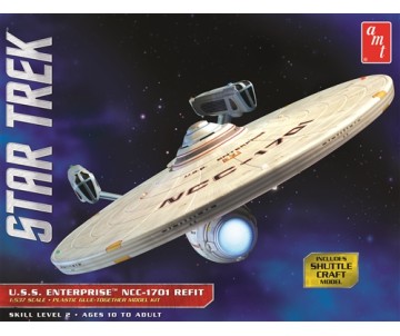 AMT Star Trek USS Enterprise Refit 1/537 Model Kit (Level 2)