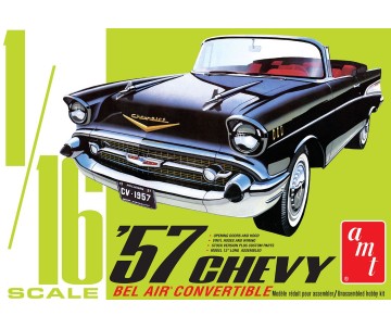 AMT 1957 Chevy Bel Air Convertible 1/16 Model Kit (Level 3)