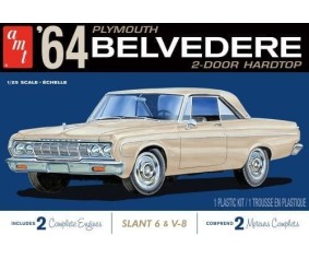 AMT 1964 Plymouth Belvedere (w/Straight 6 Engine) 2T 1/25 Model Kit (Level 2)