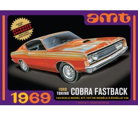 AMT 1969 Ford Torino Cobra Fastback 2T 1/25 Model Kit (Level 2)