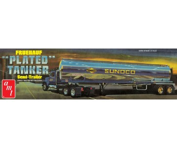 AMT Fruehauf Plated Tanker Trailer (Sunoco) 1/25 Model Kit (Level 2)