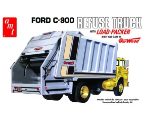 AMT Ford C-900 Gar Wood Load Packer Garbage Truck 1/25 Model Kit