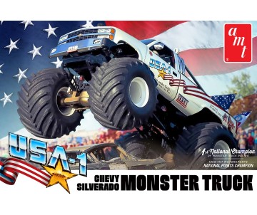 AMT USA-1 Chevy Silverado Monster Truck 1/25 Model Kit (Level 2)