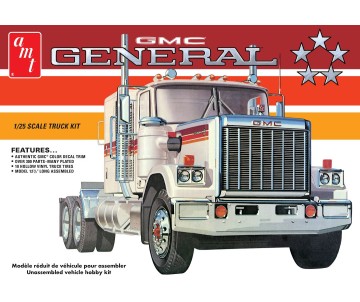 AMT 1976 GMC General Semi Tractor 1/25 Model Kit (Level 3)