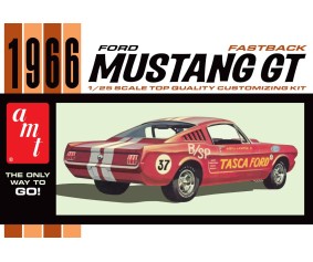 AMT 1966 Ford Mustang Fastback 2+2 1/25 Model Kit (Level 2)
