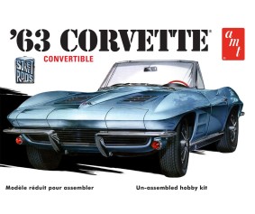 AMT 1963 Chevy Corvette Convertible 1/25 Model Kit (Level 2)