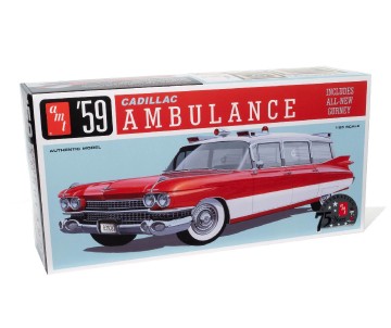 AMT 1/25 1959 Cadillac Ambulance With  Gurney