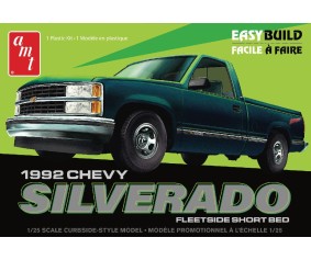 AMT 1/25 1992 Chevrolet Silverado Shortbed Fleetside Pickup Easy Build Model Kit (Level 2)