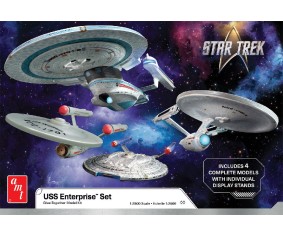 AMT 1/2500 Star Trek U.S.S. Enterprise Four Ship Set Model Kit (Level 2)