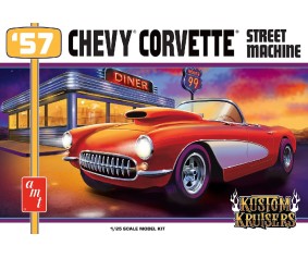 AMT 1/25 1957 Chevy Corvette Street Machine Model Kit (Level 2)