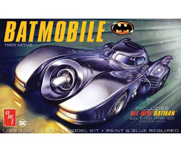 AMT 1/25 1989 Batmobile w/Seated Batman Figure Model Kit (Level 2)