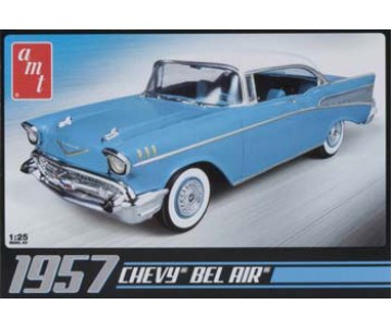 AMT 1957 Chevy Bel-Air Molded in Aqua Blue 1/25 Model Kit (Level 2)