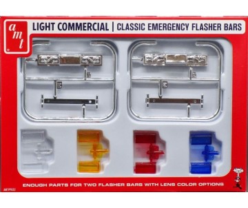 AMT Classic Emergency Flasher Parts Pack (Works with many 1/25 dragster and custom car kits) 1/25 Model Kit (Level 2)
