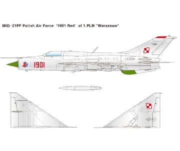Academy 1/48 Russian Air Force MiG-21PF Fishbed-D