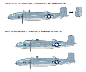 Academy 1/48 USMC PBJ-1D (B-25 Mitchell)
