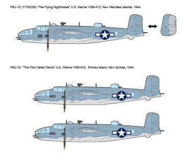Academy 1/48 USMC PBJ-1D (B-25 Mitchell)