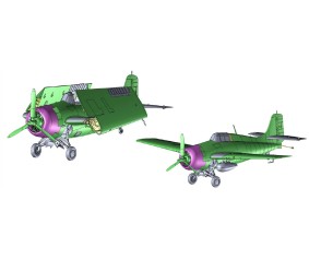 Academy 1/48 USN F4F-4 Wildcat 