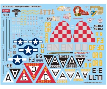 Academy 1/72 B-17G Flying Fortress “Nose Art”