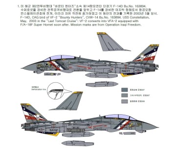 Academy 1/72 USN F-14D “VF-2 Bounty Hunters”