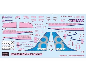 Academy 1/144 Boeing 737-8 MAX by ZVEZDA
