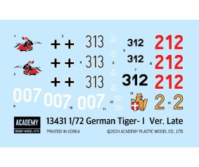Academy 1/72 German Tiger-I Ver. Late