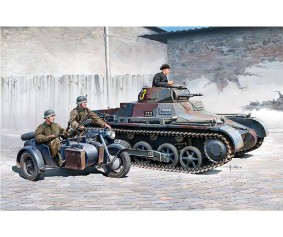 Academy 1/35 German Panzer I & Motorcycle
