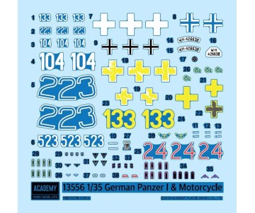 Academy 1/35 German Panzer I & Motorcycle