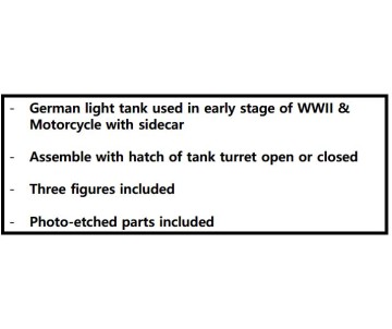 Academy 1/35 German Panzer I & Motorcycle