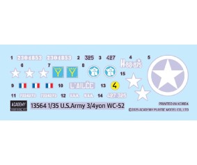 Academy 1/35 U.S. Army 3/4 ton WC-52 by ZVEZDA