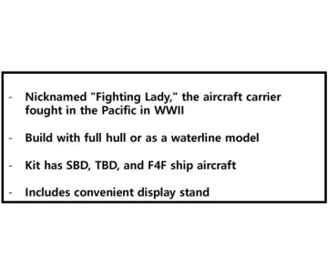 Academy 1/700 USS Yorktown CV-5 