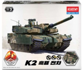 Academy K2 Black Panther 4D Model Kit (Korean Packaging and Instruction Manual)